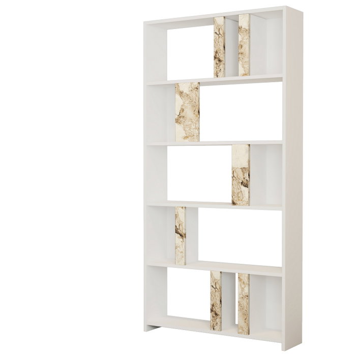 Hanah Home Estantería Lima - White Marble Blanco Hanah Home Estantería Lima - White Marble Blanco